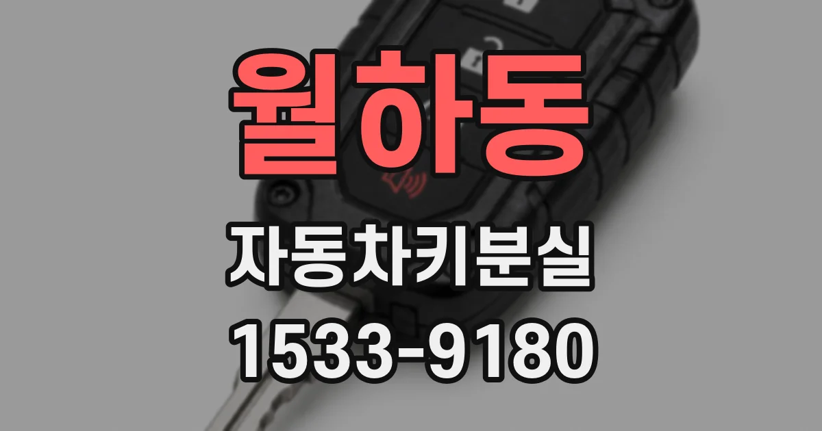 월하동 자동차키분실