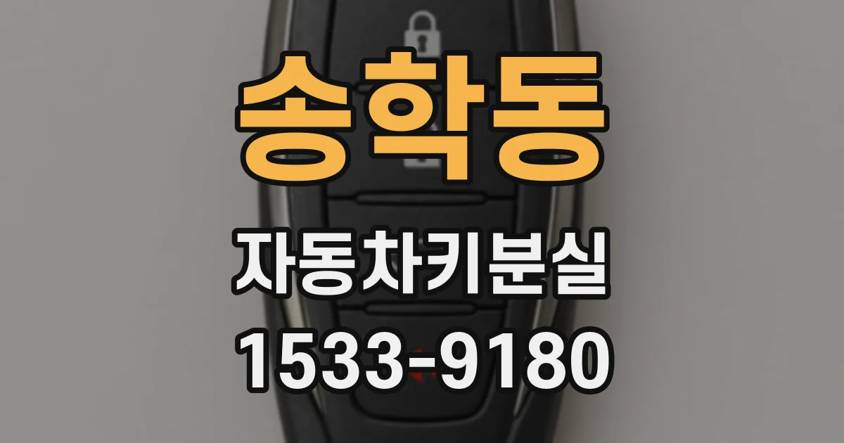 송학동 자동차키분실