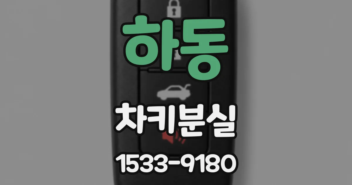 하동 차키분실