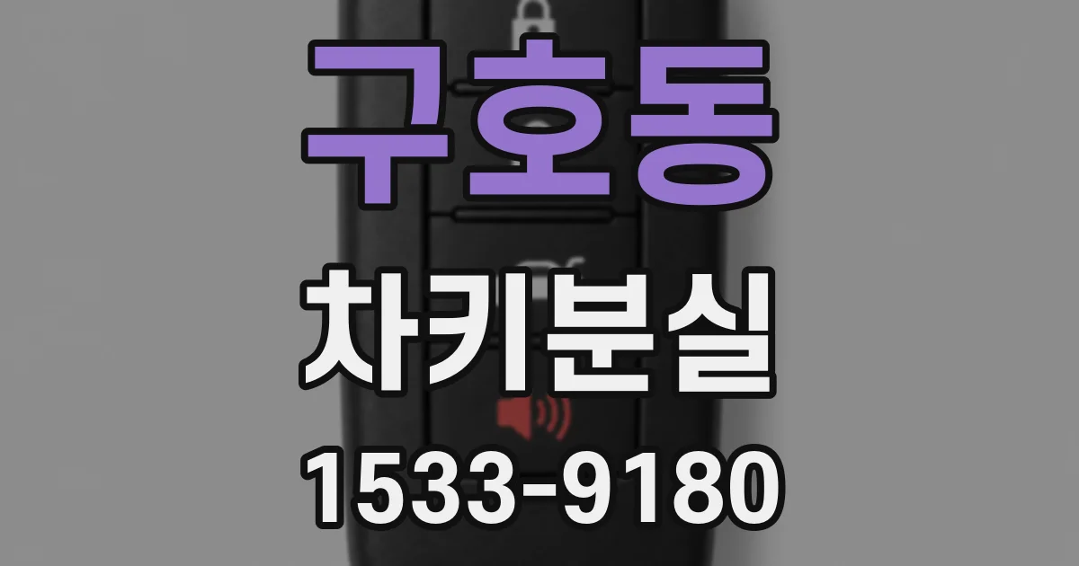구호동 차키분실