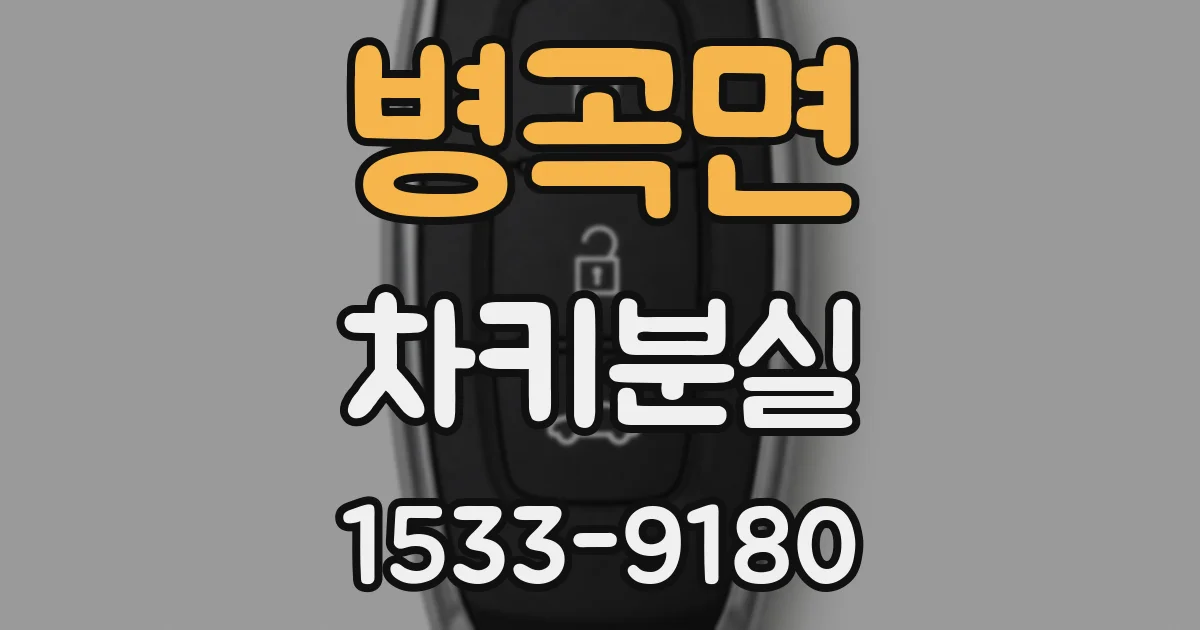 병곡면 차키분실