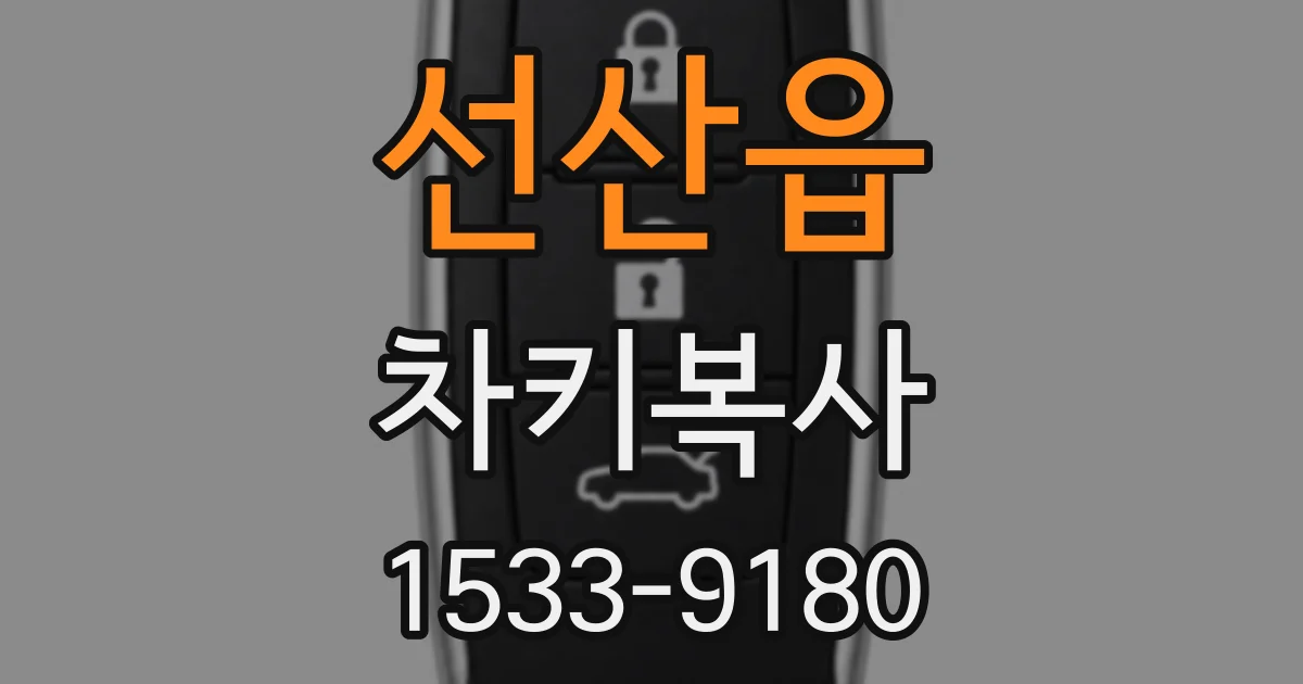 선산읍 차키복사