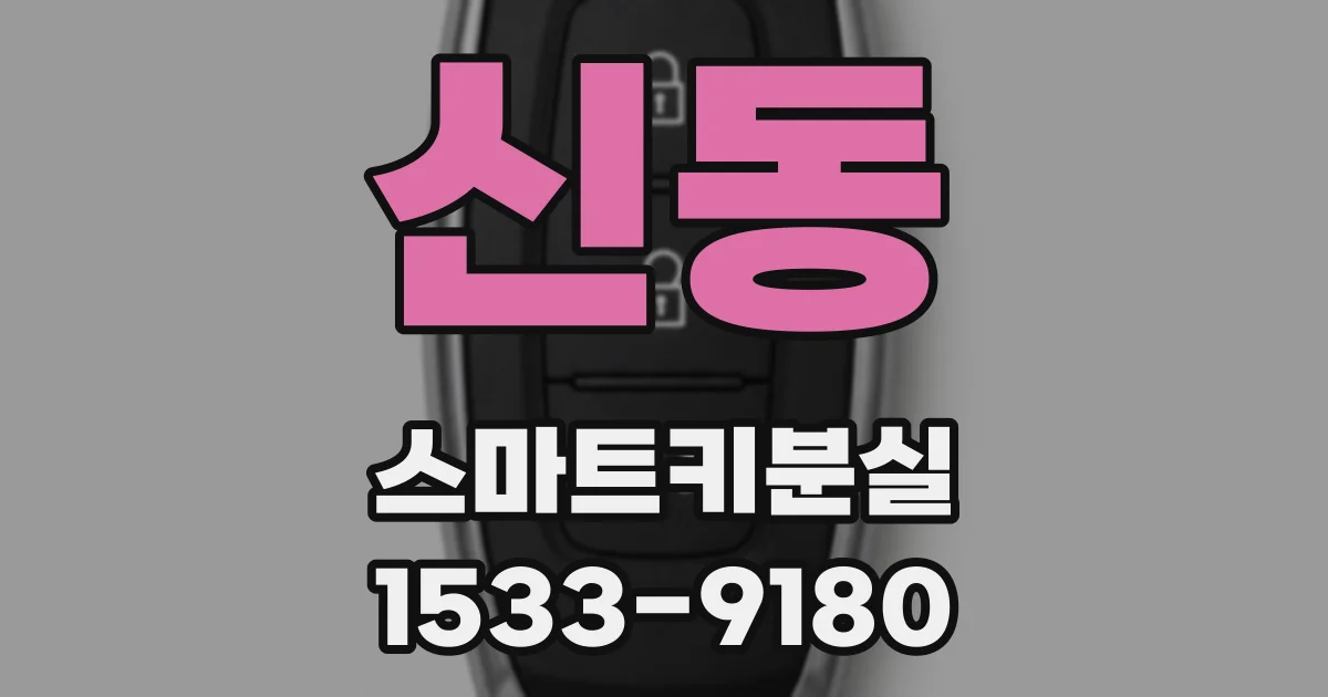 신동 스마트키분실
