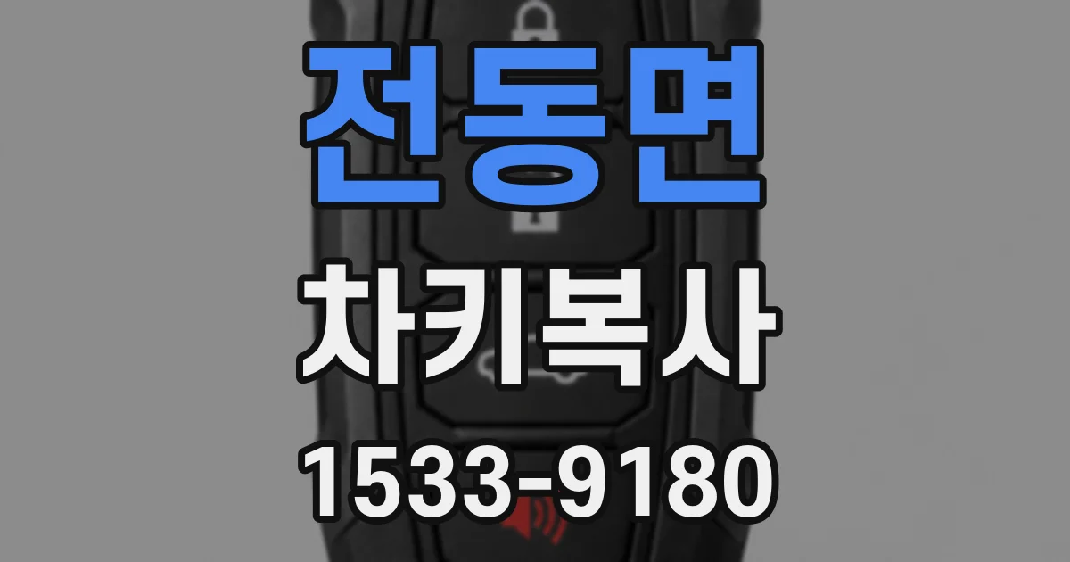 전동면 차키복사