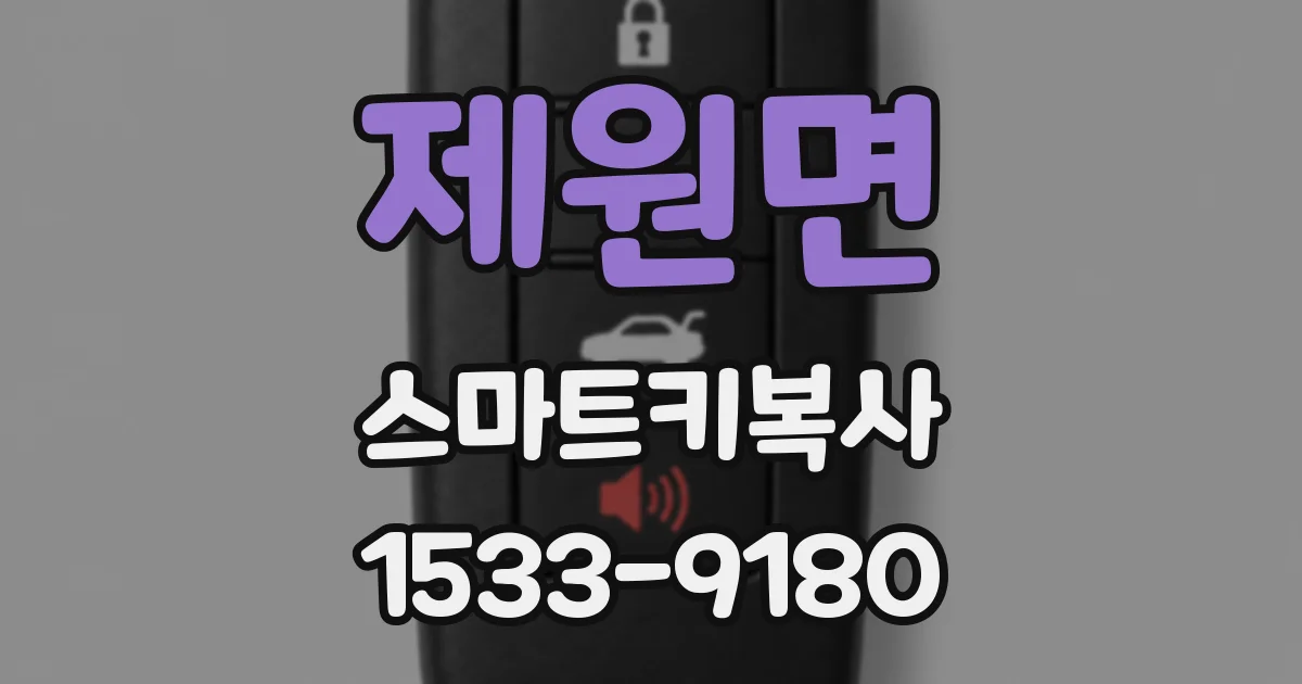 제원면 스마트키복사