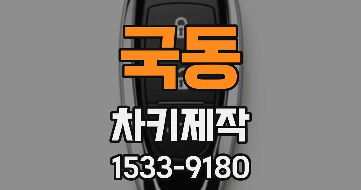국동 차키제작