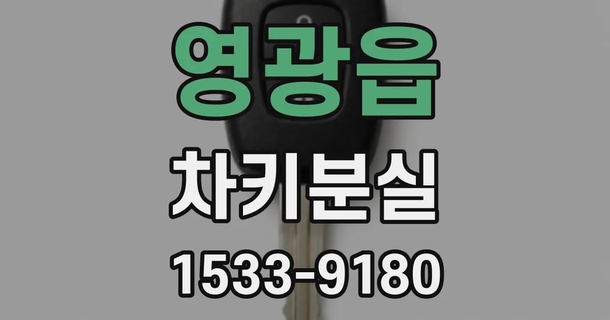 영광읍 차키분실