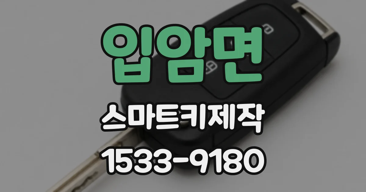 입암면 스마트키제작