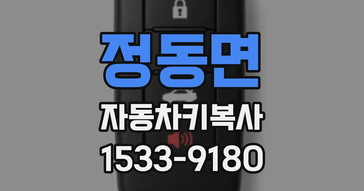 정동면 자동차키복사