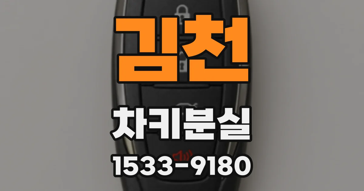 김천 차키분실