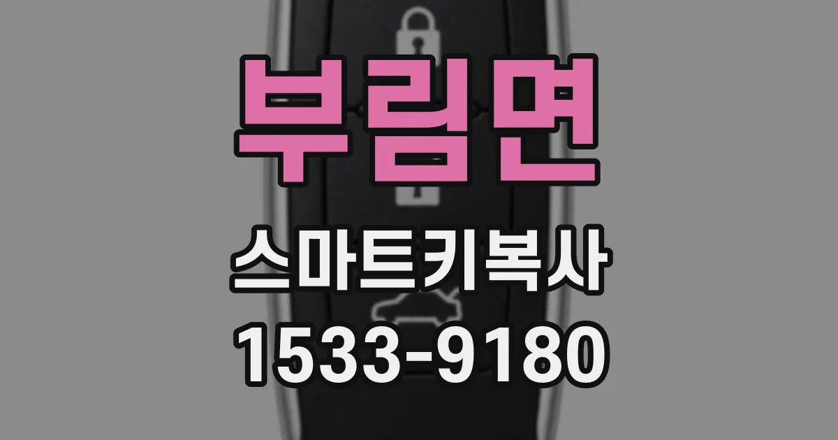 부림면 스마트키복사