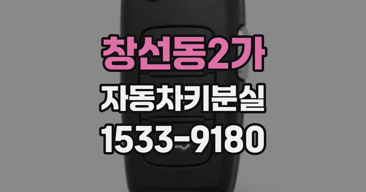 창선동2가 자동차키분실