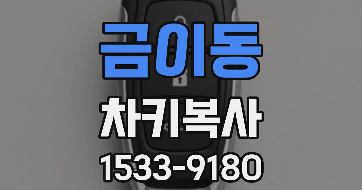 금이동 차키복사