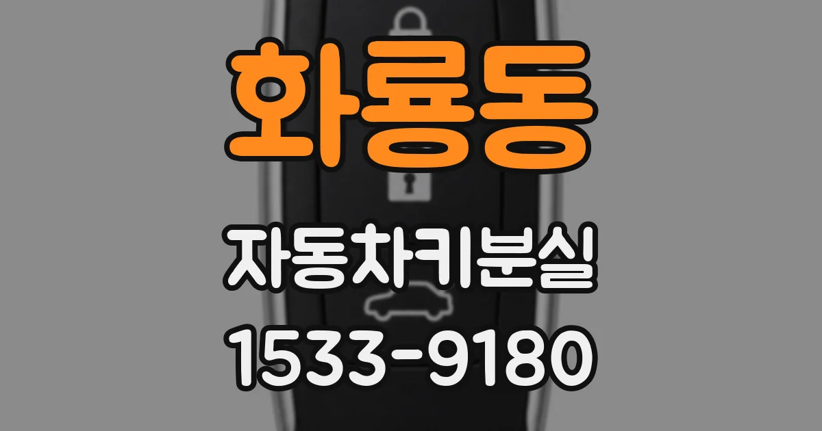 화룡동 자동차키분실