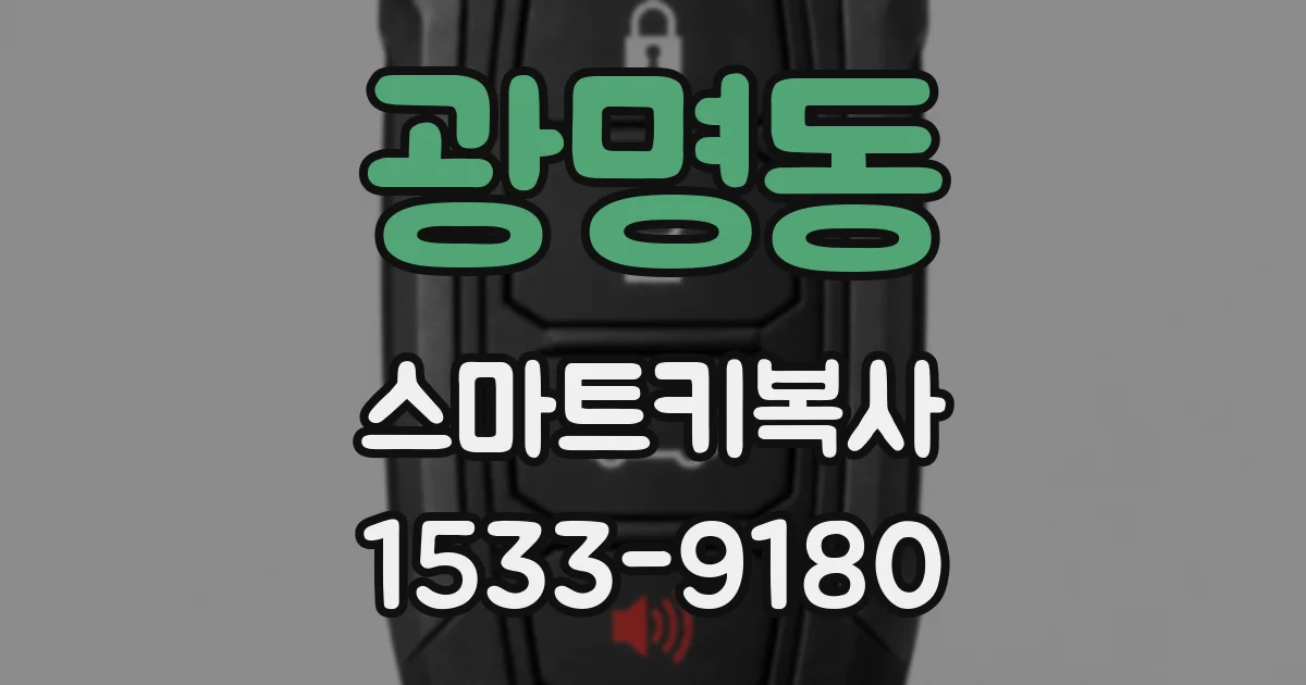 광명동 스마트키복사