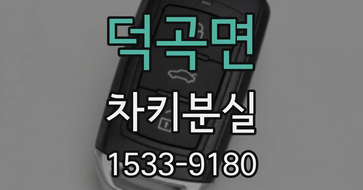 덕곡면 차키분실