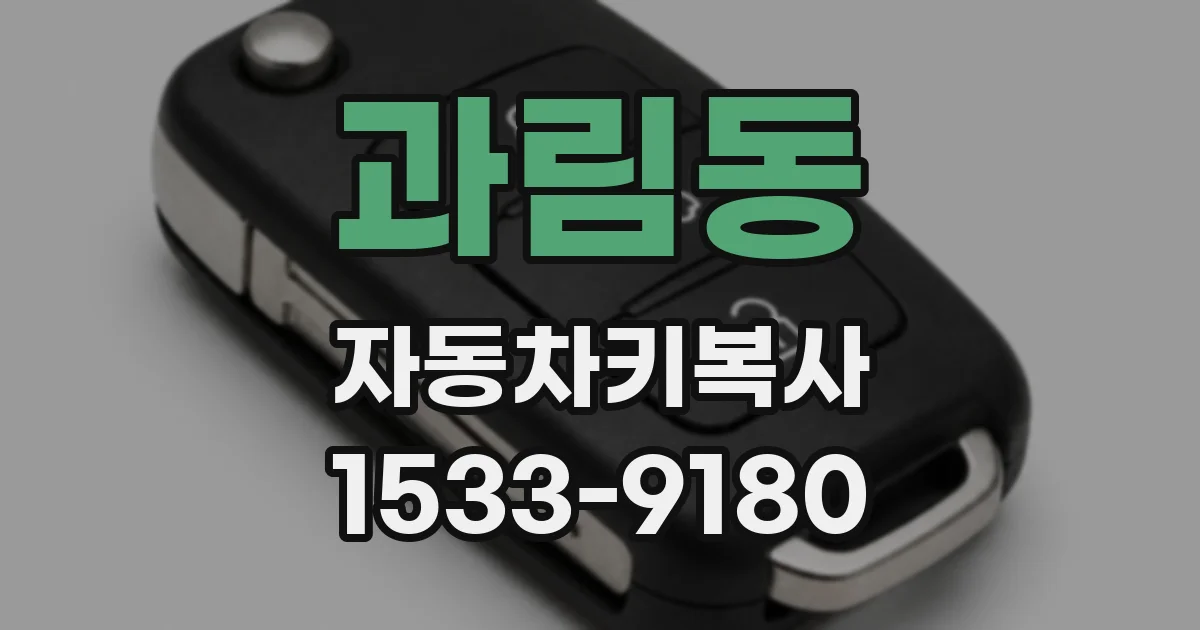 과림동 자동차키복사