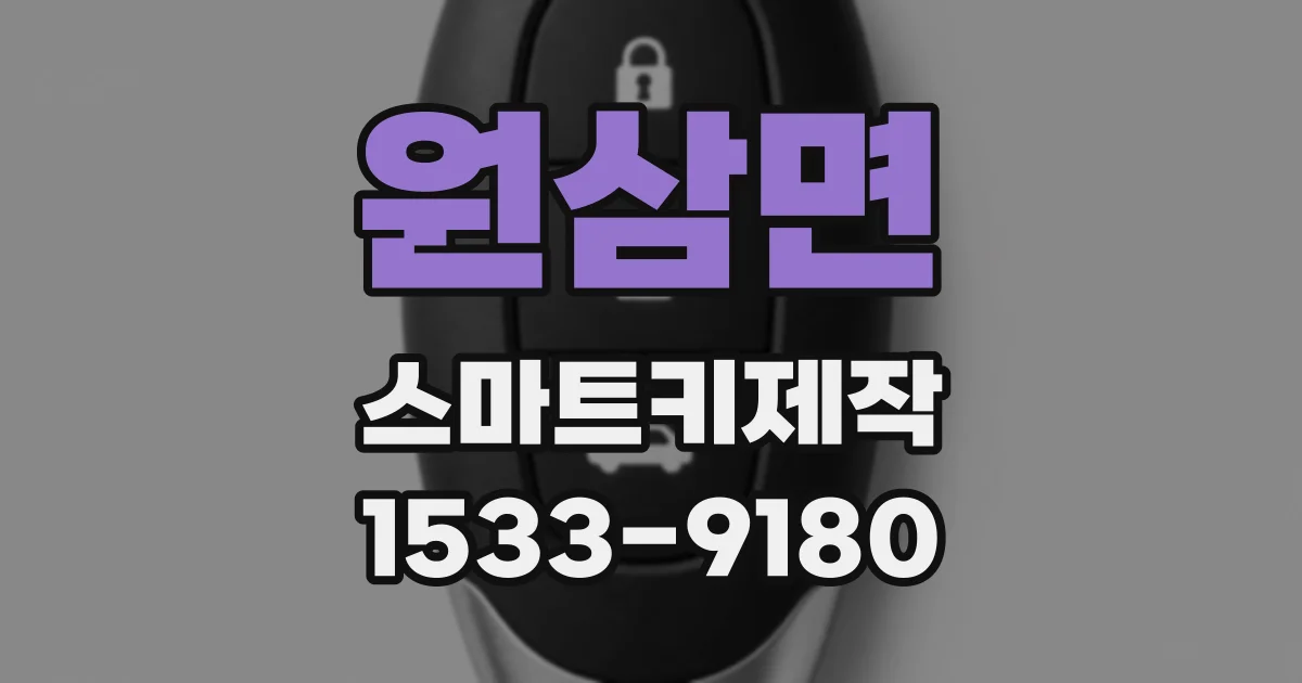 원삼면 스마트키제작
