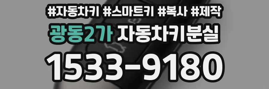 광동2가 자동차키분실