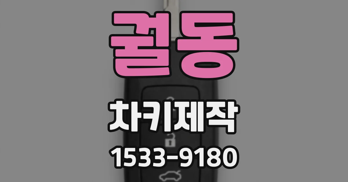 궐동 차키제작