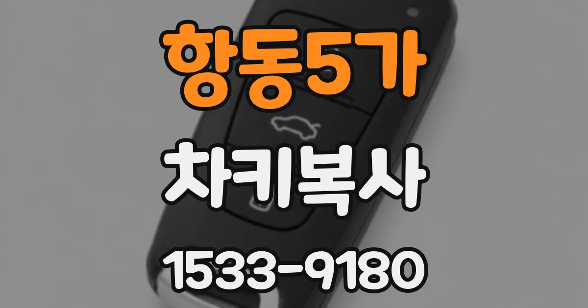 항동5가 차키복사