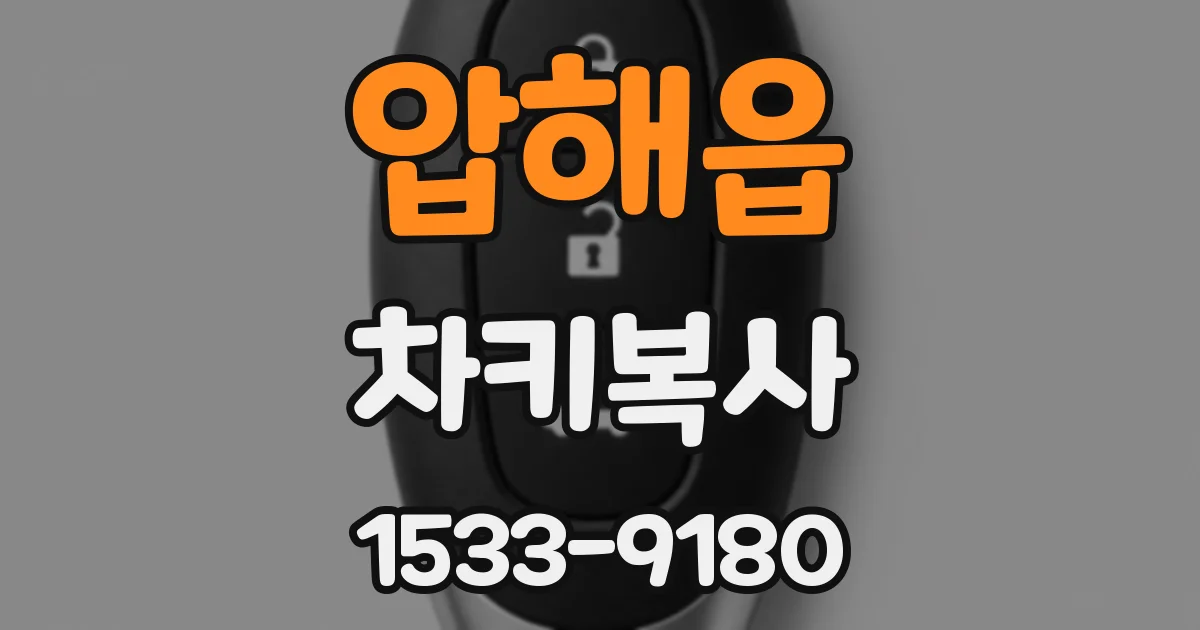 압해읍 차키복사