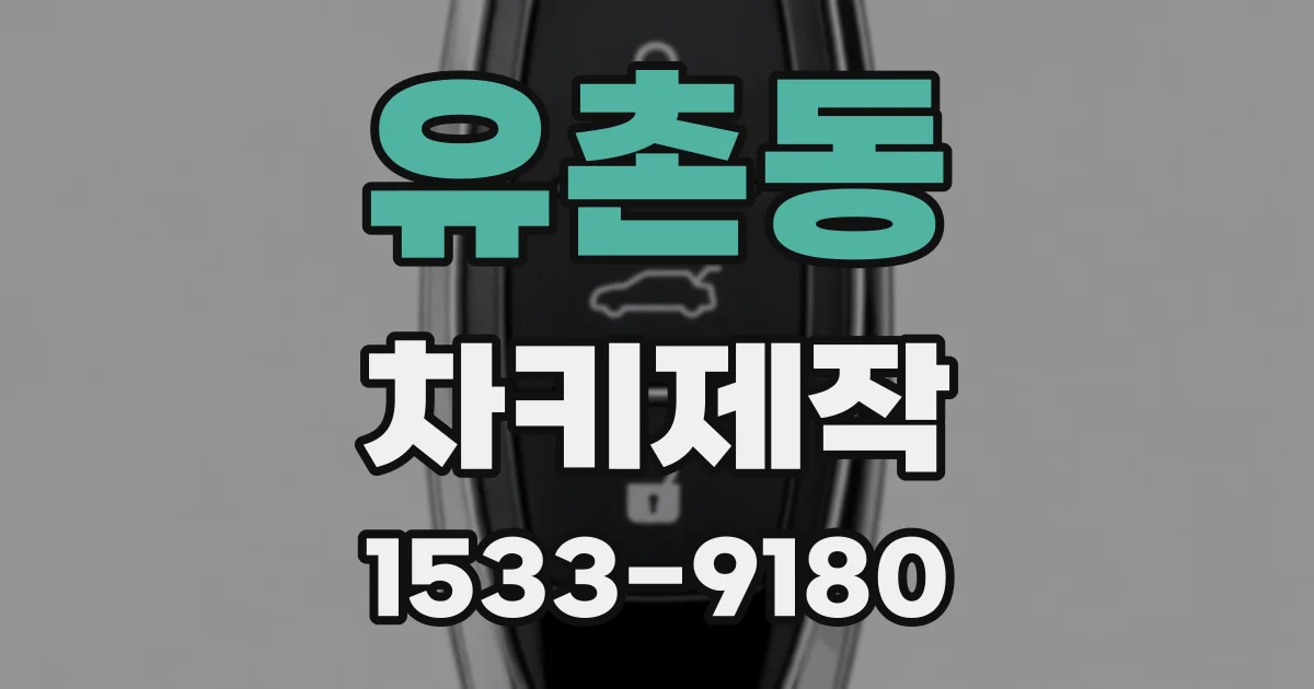 유촌동 차키제작