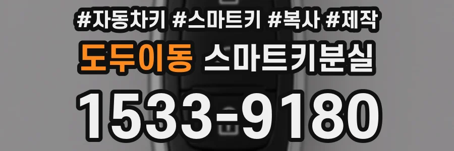 도두이동 스마트키분실