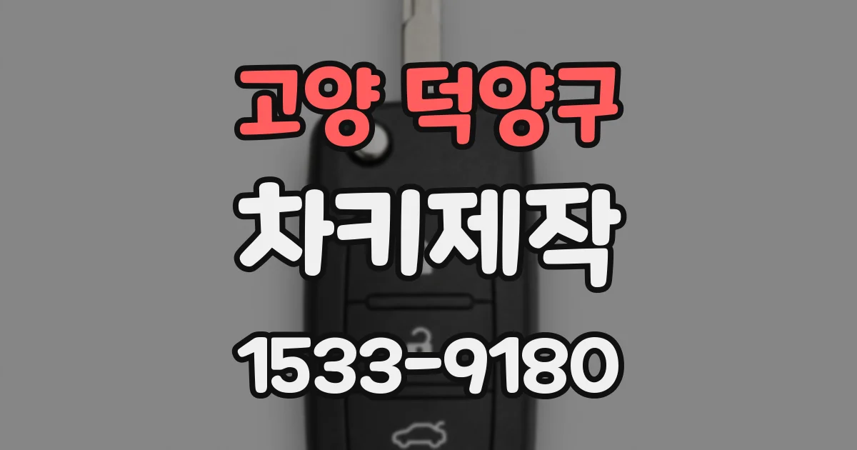 고양 덕양구 차키제작