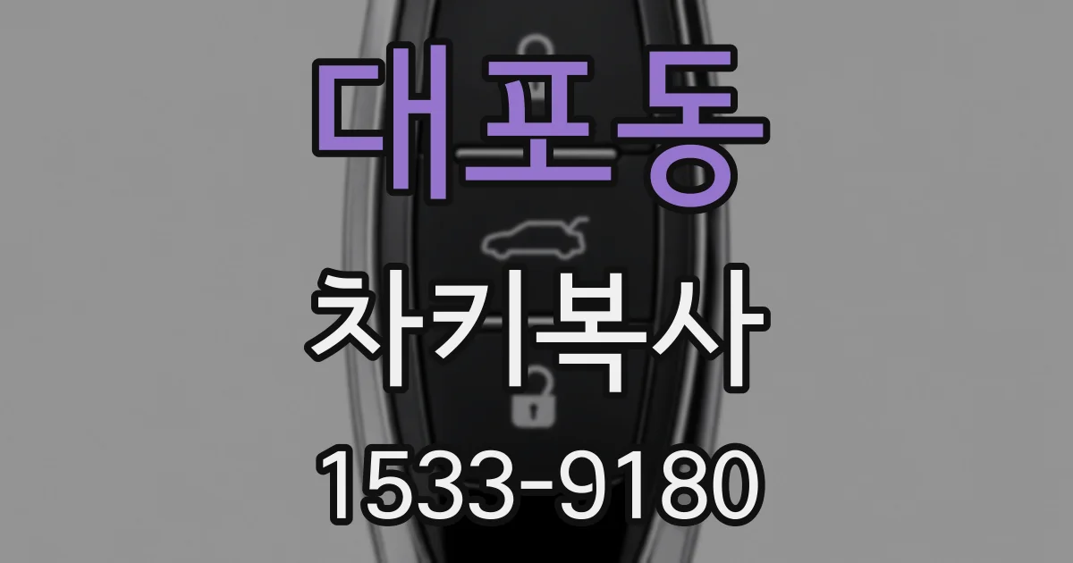 대포동 차키복사