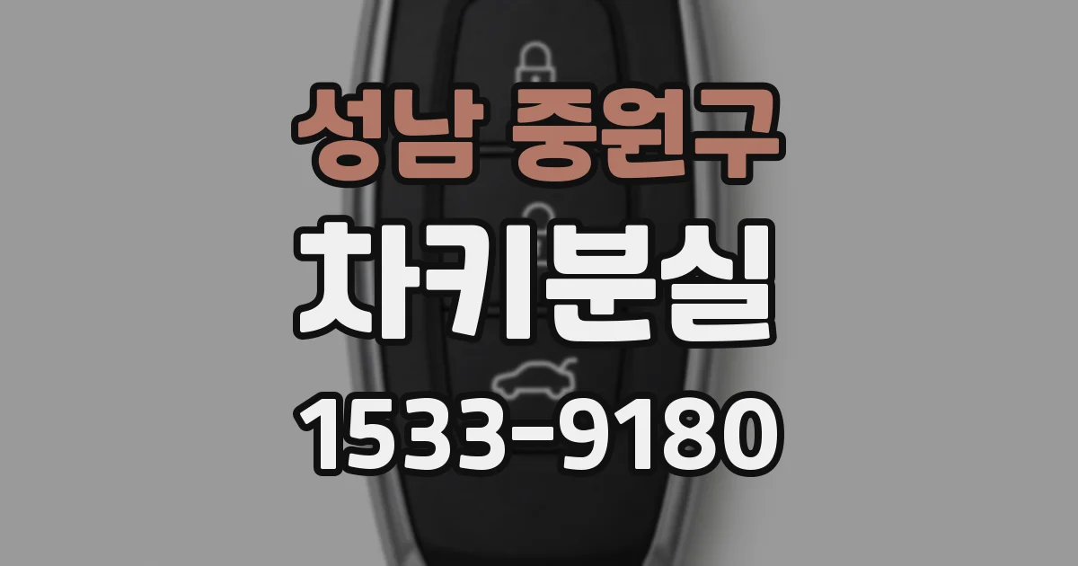 성남 중원구 차키분실