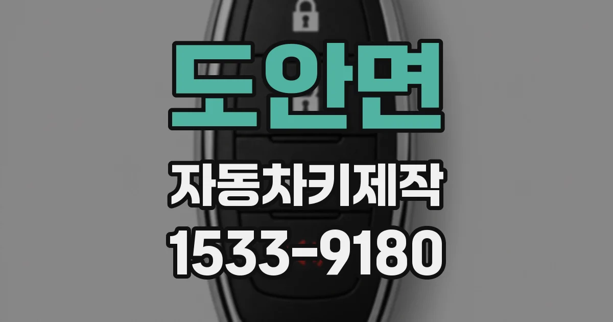 도안면 자동차키제작