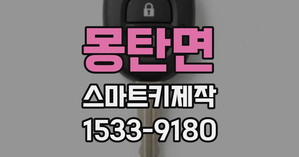 몽탄면 스마트키제작