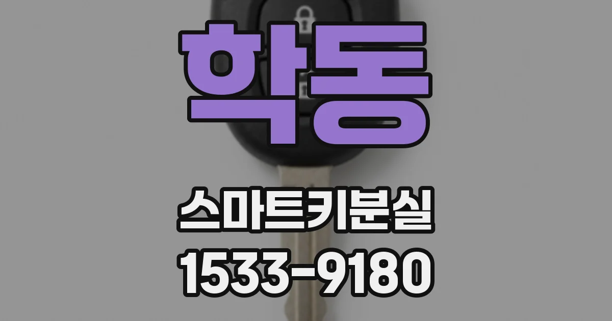 학동 스마트키분실