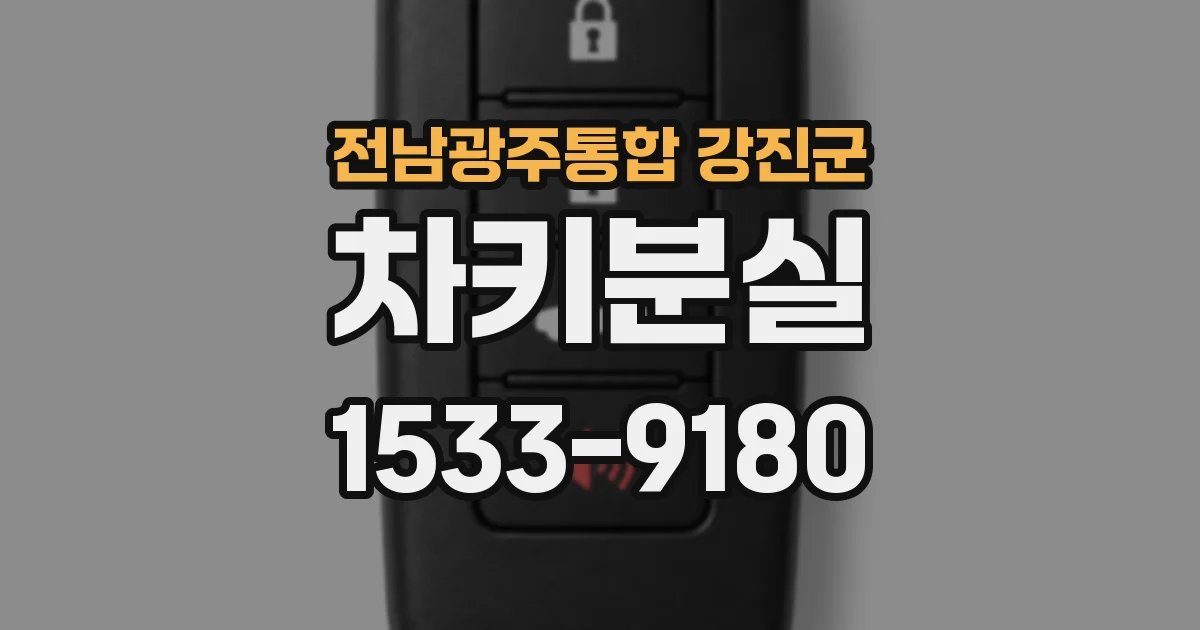 전남광주통합 강진군 차키분실