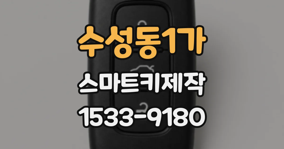 수성동1가 스마트키제작