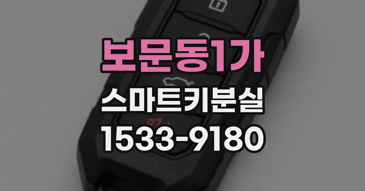 보문동1가 스마트키분실