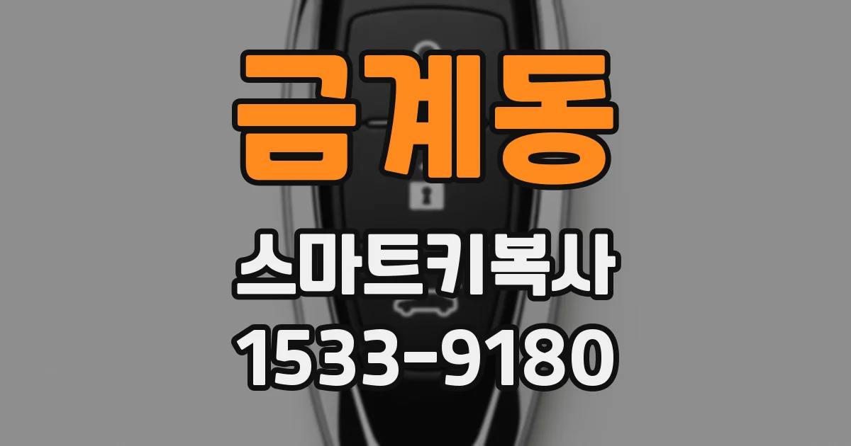 금계동 스마트키복사