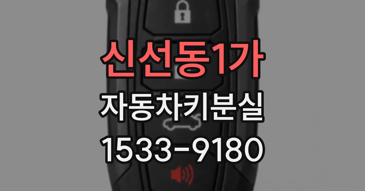신선동1가 자동차키분실