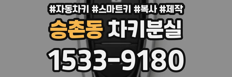 승촌동 차키분실