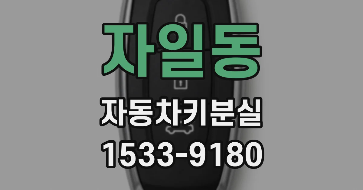 자일동 자동차키분실