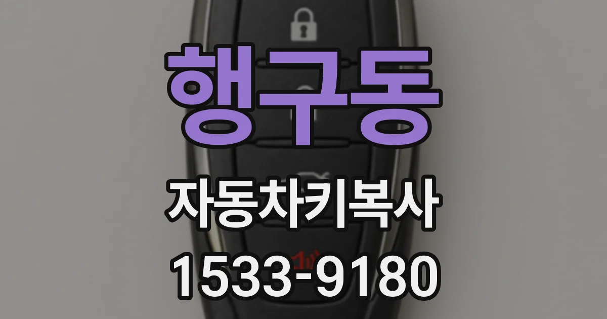 행구동 자동차키복사