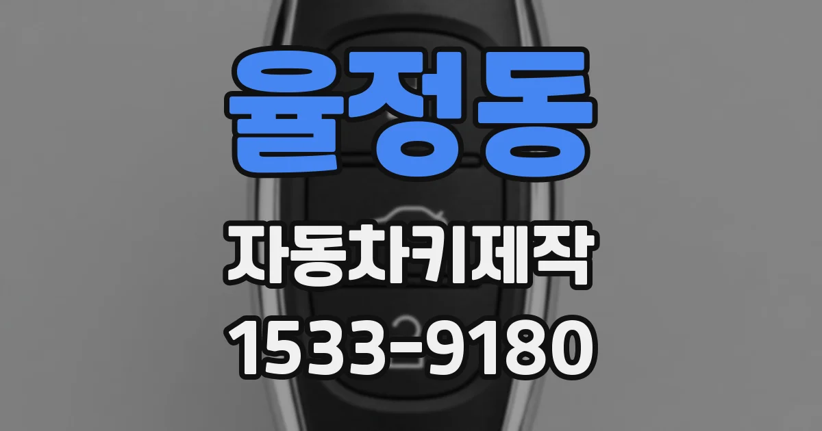 율정동 자동차키제작