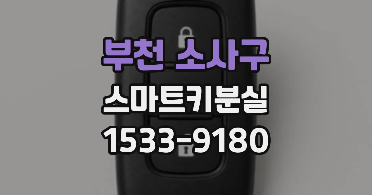 부천 소사구 스마트키분실