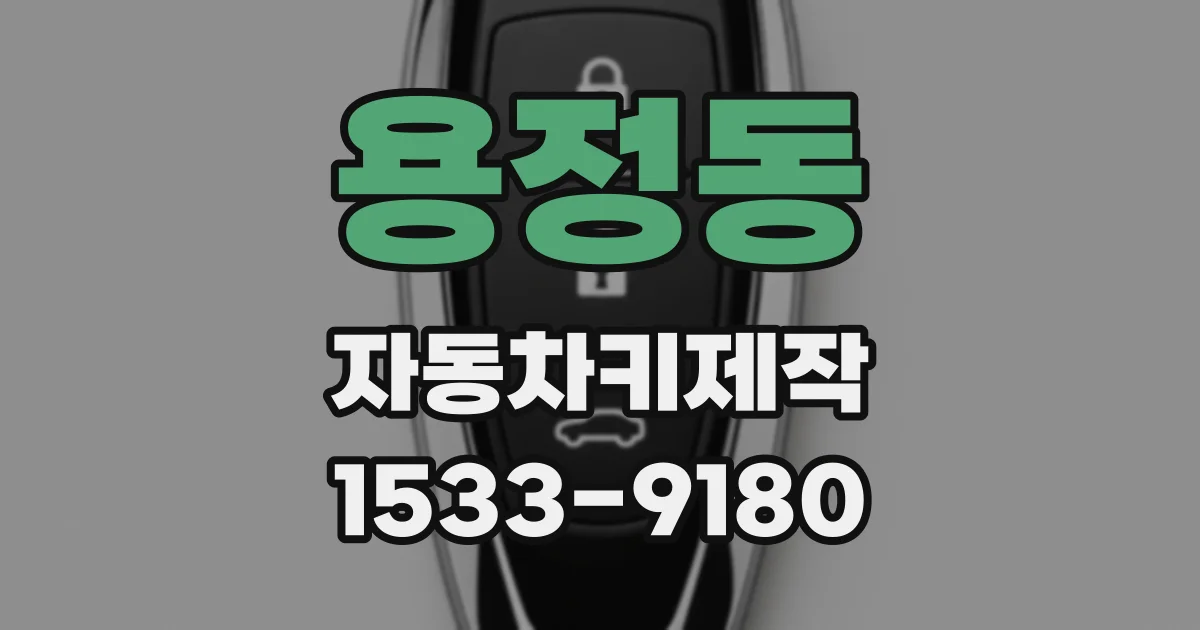 용정동 자동차키제작