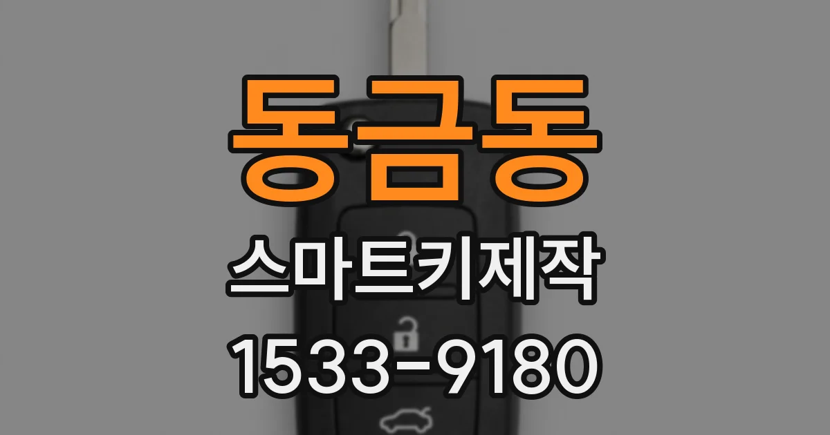 동금동 스마트키제작
