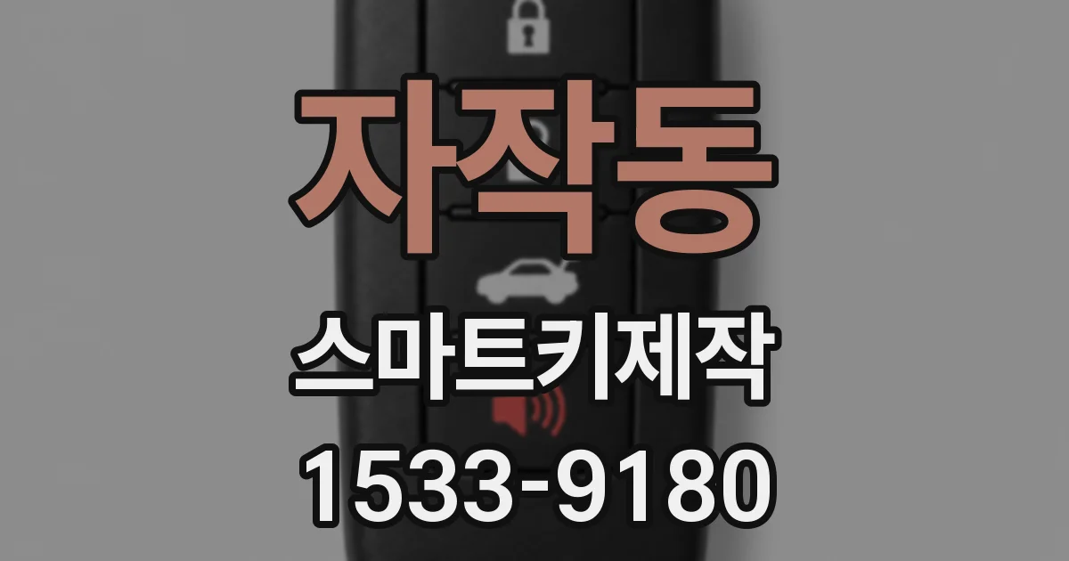 자작동 스마트키제작
