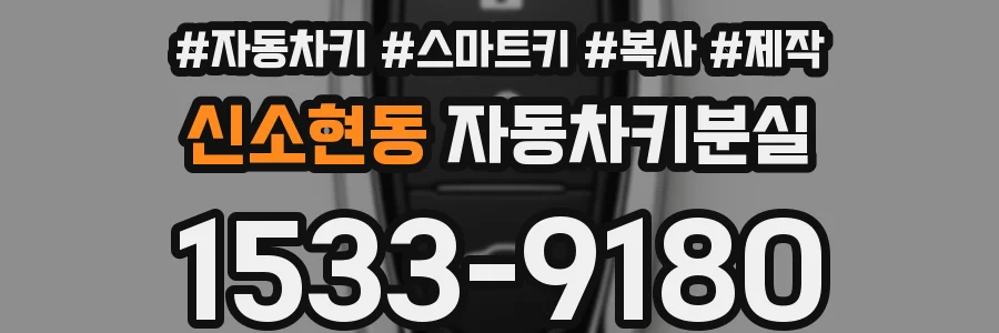 신소현동 자동차키분실