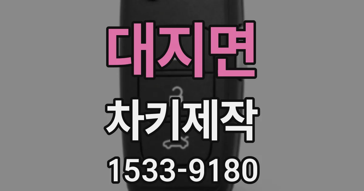 대지면 차키제작