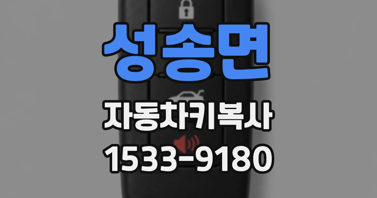 성송면 자동차키복사